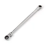 TEKTON 13 mm x 15 mm Extra Long Flex-Head Ratcheting Box End Wrench thumbnail 1