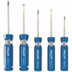 Channellock 5-Piece Precision Screwdriver Set, Phillips and Slotted thumbnail 1