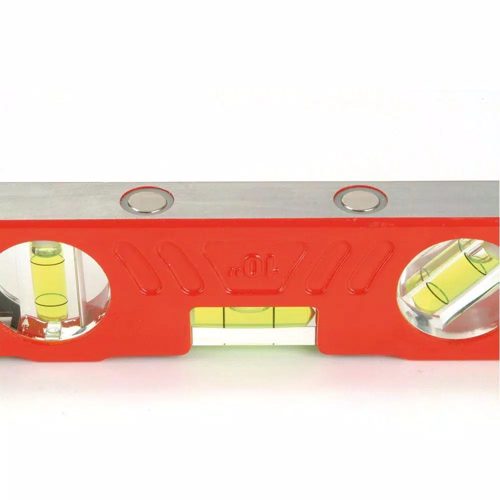 Kapro 10 in. Magnetic Cast Aluminum Torpedo Level with Plumb Site