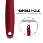 Ovente Premium Silicone Spatula with Stainless Steel Core, Heat-Resistant 500°F, Red thumbnail 4