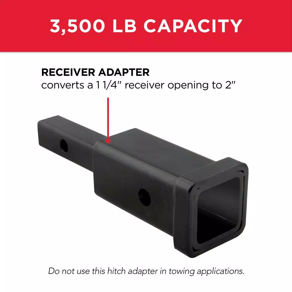 TowSmart Class II to Class III Receiver Adapter - 1-1/4 in Steel Hitch Adapter