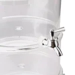 Mind Reader 3-Tier Stackable Beverage Dispenser, 3 Gallon Clear Plastic Drink Holder with Ice Compartment thumbnail 5