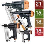 Freeman 4-Piece Pneumatic Framing, Finishing, Brad Nailer and Stapler Combo Kit with Canvas Bag thumbnail 2