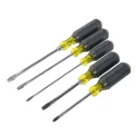 Klein Tools 5-Piece Cushion-Grip Screwdriver Set, Tempered Steel thumbnail 4