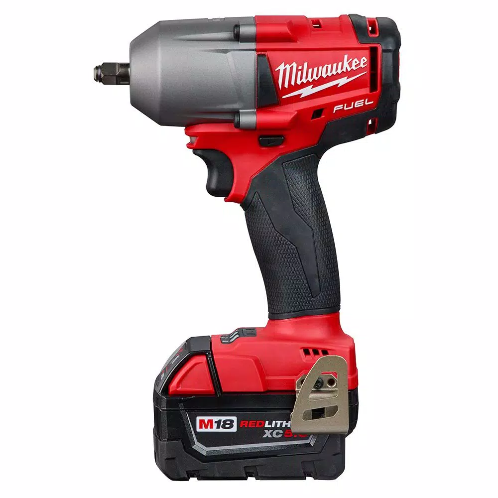 Milwaukee M18 FUEL 3/8 in. Mid-Torque Brushless Cordless Impact Wrench Kit with (2) 5.0 Ah Batteries & Charger