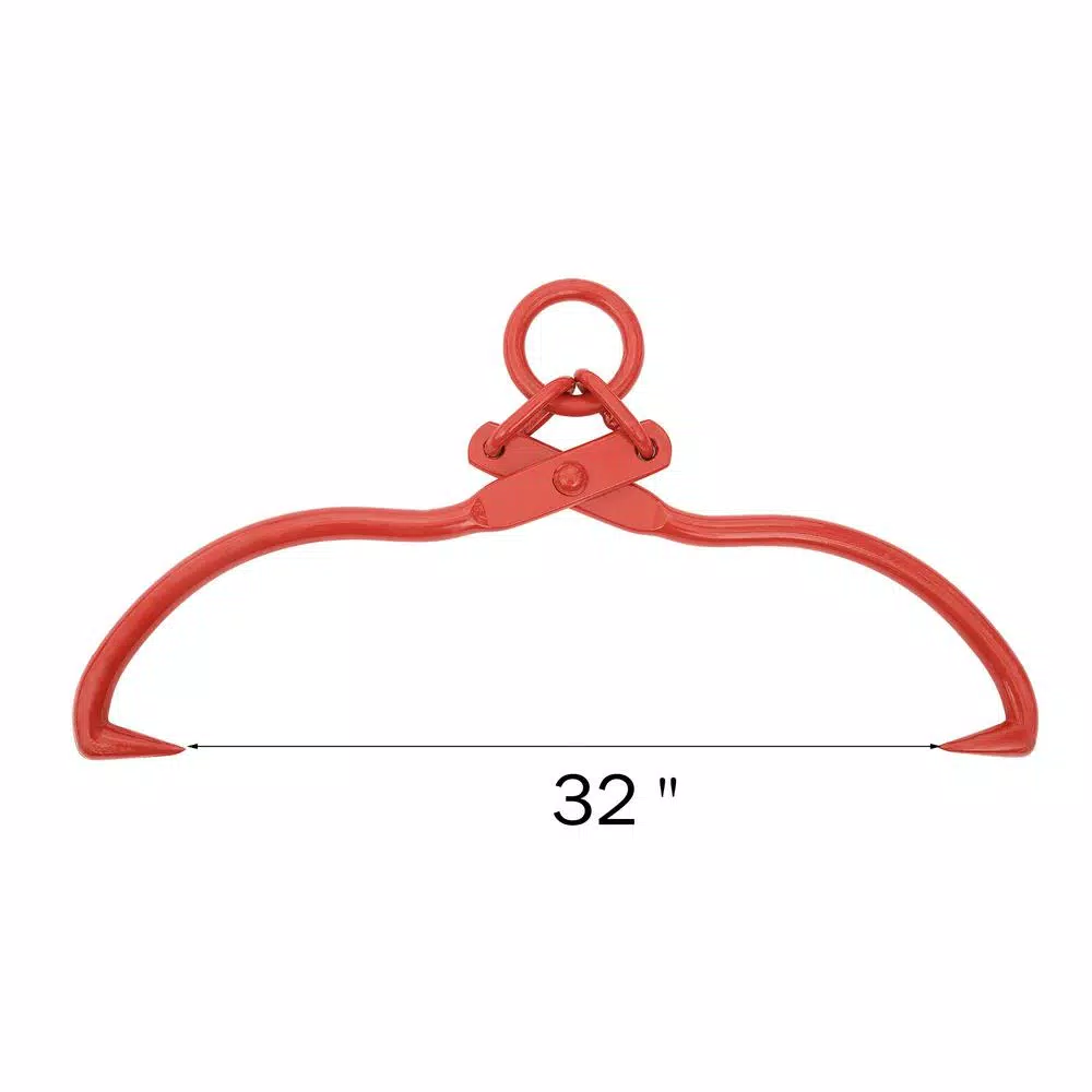 Earth Worth Nature Spring 32 in. Skidding Tongs with O-Ring for Log Dragging and Pulling