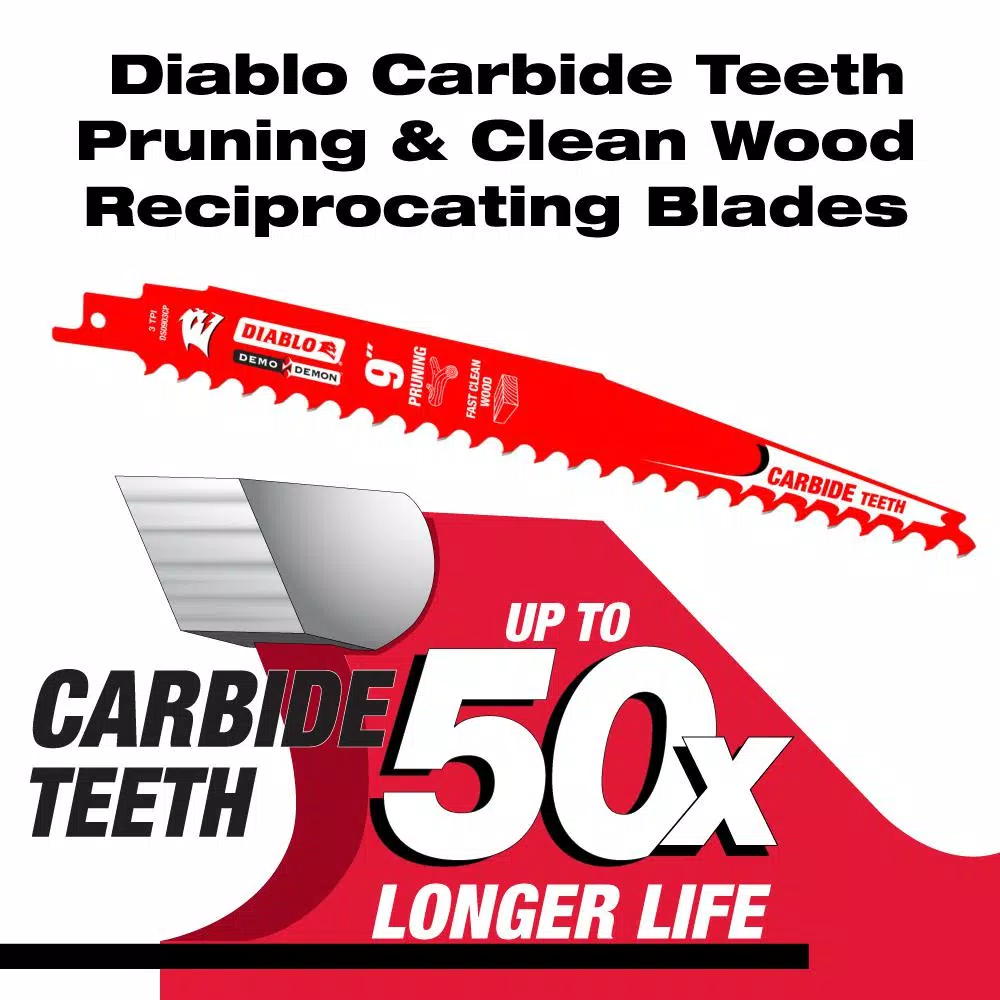 Diablo 9 in. 5 TPI Fleam Ground Pruning Reciprocating Saw Blade