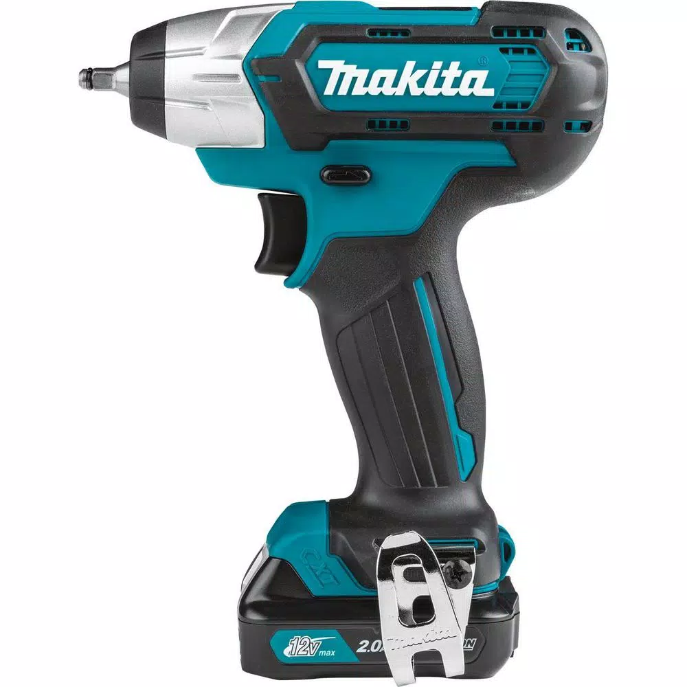 Makita 12V MAX CXT Cordless 1/4 in. Square Drive Impact Wrench Kit (2.0 Ah)