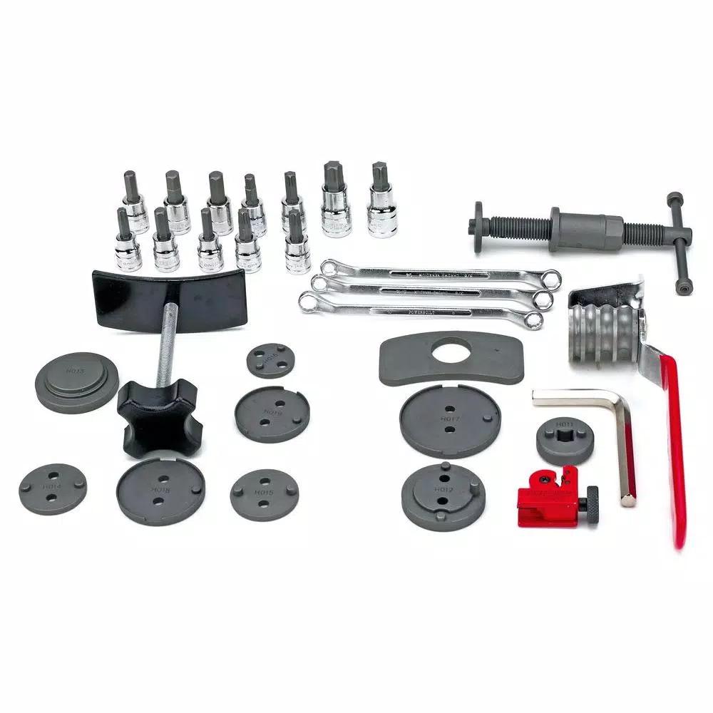 Powerbuilt Master Disc Brake Service Kit, 30-Piece Professional Set