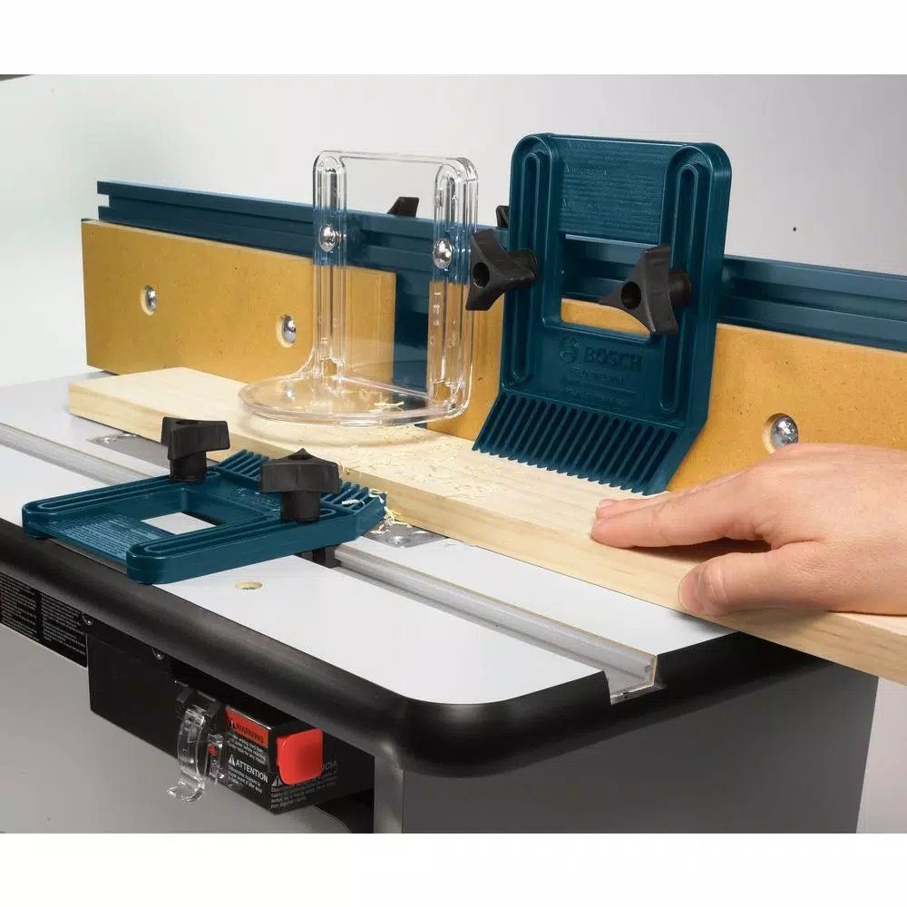 Bosch Laminated MDF Benchtop Router Table with Cabinet and Aluminum Fence