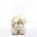 Flora Bunda 8-Piece Cream White Beaded Mini Pumpkin Set - Fall Harvest Indoor Tabletop Decor thumbnail 5