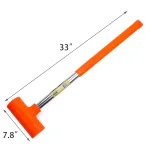 Stark 9 lb. Dead Blow Hammer with Steel Handle and Polyurethane Head thumbnail 5