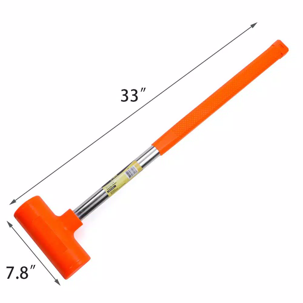 Stark 9 lb. Dead Blow Hammer with Steel Handle and Polyurethane Head