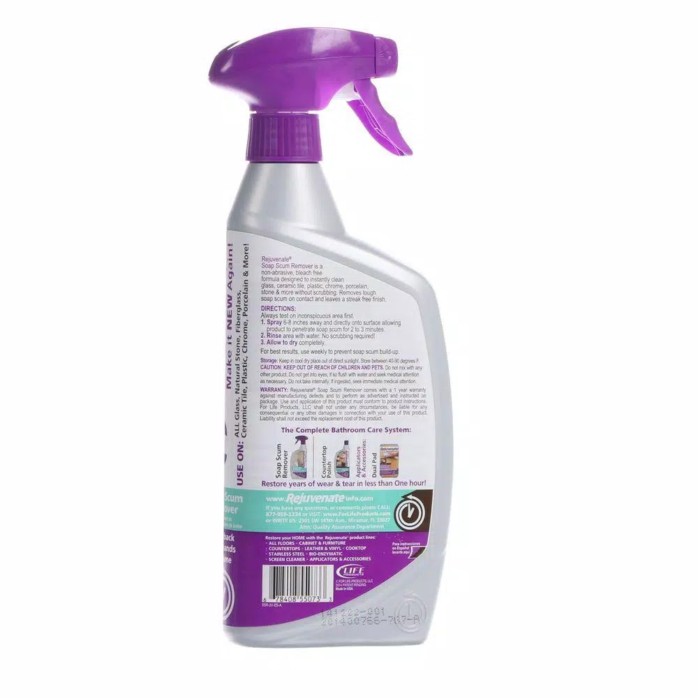 Rejuvenate Soap Scum Remover, 24 oz. Non-Abrasive Bathroom Cleaner
