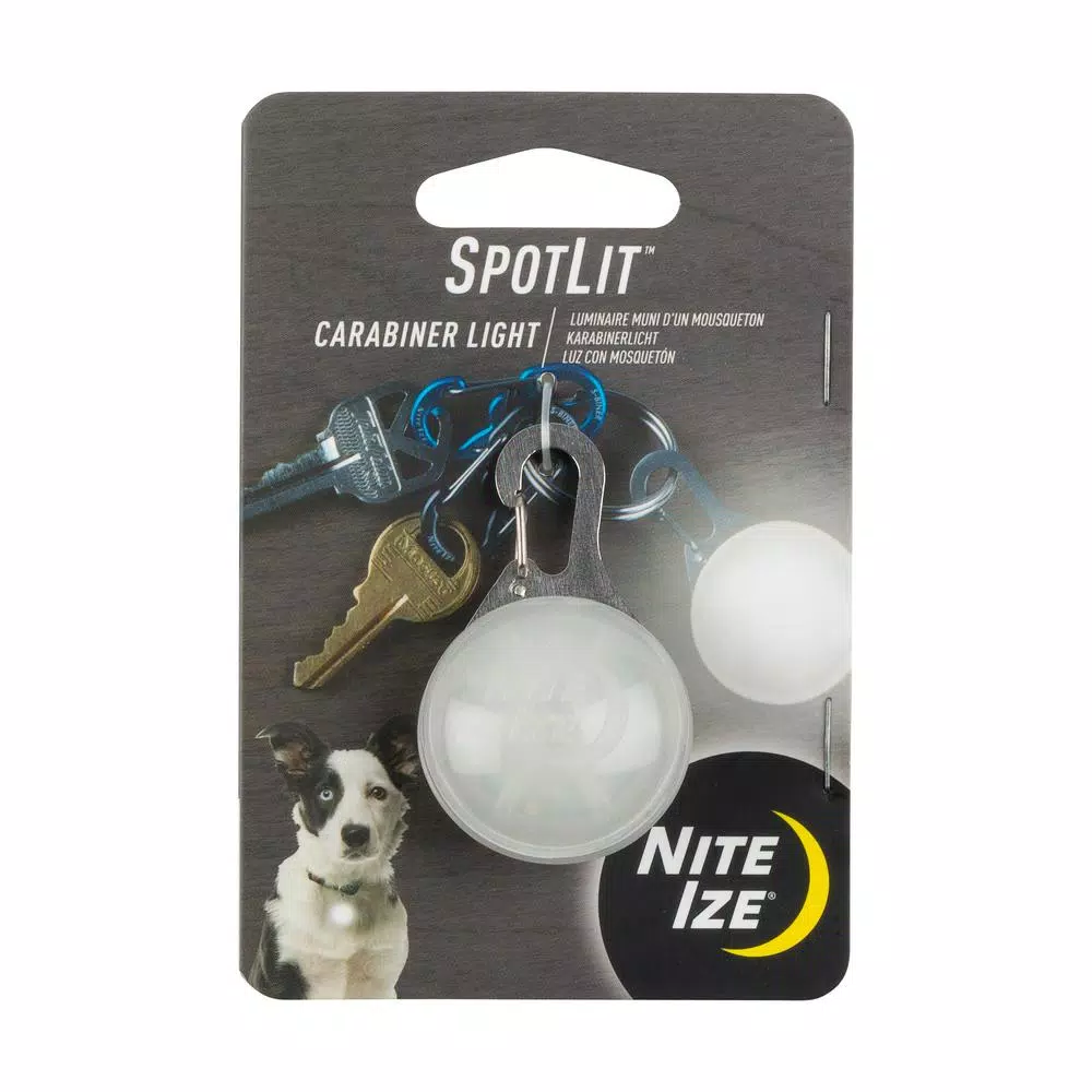 Nite Ize SpotLit LED Carabiner Light, White