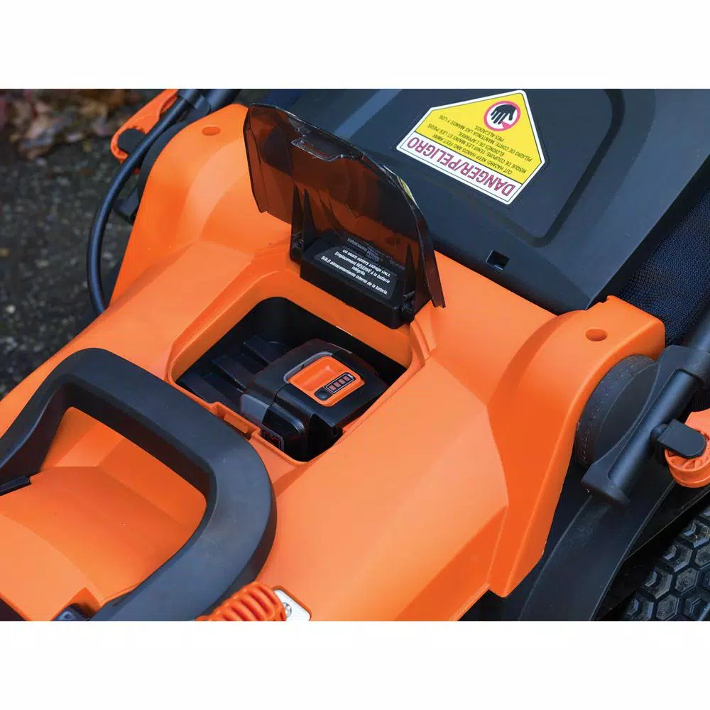 BLACK+DECKER 20 in. 40V MAX Cordless Walk Behind Push Lawn Mower with (3) 2.5 Ah Batteries & Charger