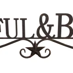 Lavish Home Thankful and Blessed Metal Cutout Wall Sign, Distressed Dark Brown thumbnail 4