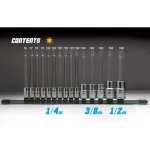 Capri Tools 15-Piece Long Torx Star Bit Socket Set, S2 Steel & Chrome Vanadium thumbnail 3