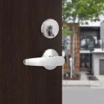 Toledo Fine Locks Single Cylinder Satin Nickel Keyed Entry Handleset thumbnail 4