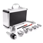 WEN 9-Piece MT2 Wood Lathe Drive and Live Center Kit with Aluminum Carrying Case thumbnail 1