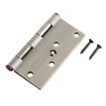 Everbilt 4 in. Antique Brass Square Corner Security Door Hinges, 3-Pack thumbnail 3