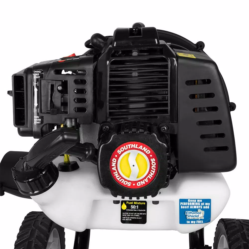 Southland 43cc 2-Cycle Gas Walk Behind Wheeled Blower, 170 MPH, 520 CFM