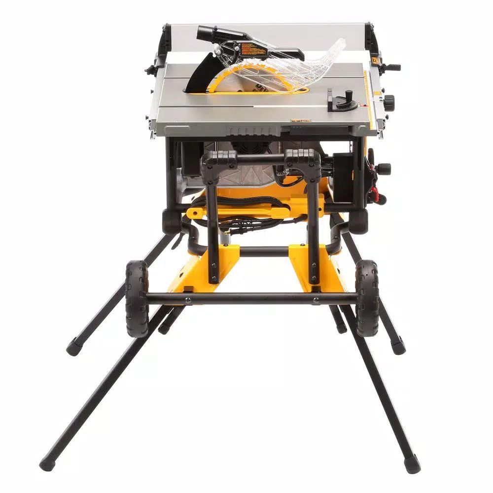 DEWALT 10 in. Job Site Table Saw with Rolling Stand & Bonus ATOMIC 20V MAX 1/2 in. Drill Driver Kit