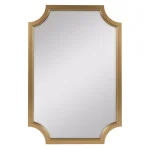 Kate and Laurel Hogan Scallop Corner Accent Mirror, Gold Contemporary Framed Wall Mirror, 24 x 36 in. thumbnail 1