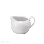 Oneida Glacier 7 oz. White Porcelain Creamers, Set of 12 thumbnail 1