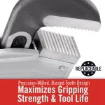 RIDGID 824 24 in. Aluminum Straight Pipe Wrench thumbnail 8