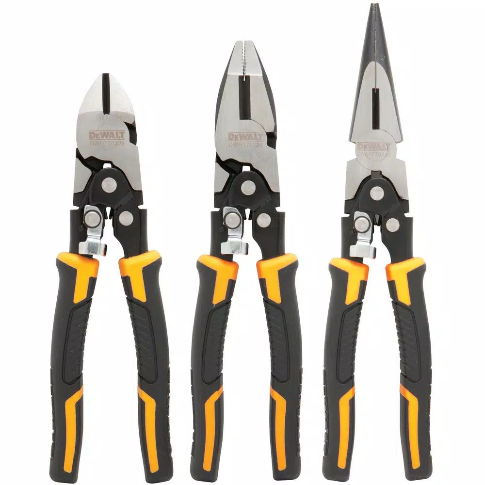 DEWALT 195-Piece Mechanics Tool Set with 3-Piece Compound Pliers Set