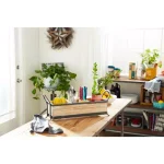 LITTON LANE Rustic Elegance 23" Wood and Iron 3-Compartment Rectangular Farmhouse Tray thumbnail 3