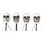 Home Accents Holiday 14.5 in. LED Scary Skull Pathway Markers with Sound and Timer (4-Pack) thumbnail 1