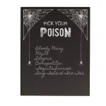 Cathy's Concepts Pick Your Poison 14 in. x 11 in. Printed Chalkboard Wall Art Halloween Decor thumbnail 2