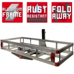 Detail K2 500 lb. Capacity Aluminum Hitch Cargo Carrier for 2 in. Receiver, Folding Design thumbnail 1