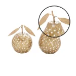 LITTON LANE Modern Reflections Gold and Silver Glass Mosaic Apple and Pear Decor Set of 2 thumbnail 4