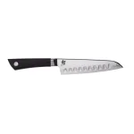 Shun Sora 7 in. Hollow Ground Santoku Knife, VG10 San Mai Composite Blade, Handcrafted in Japan thumbnail 1