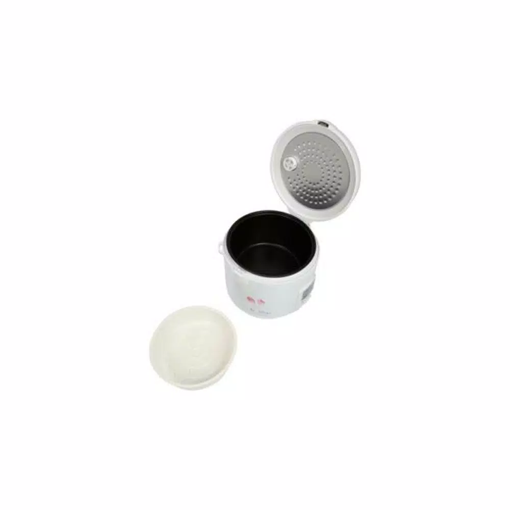 Tayama Cool Touch TRC-08 8-Cup White Rice Cooker with Steamer and Non-Stick Inner Pot