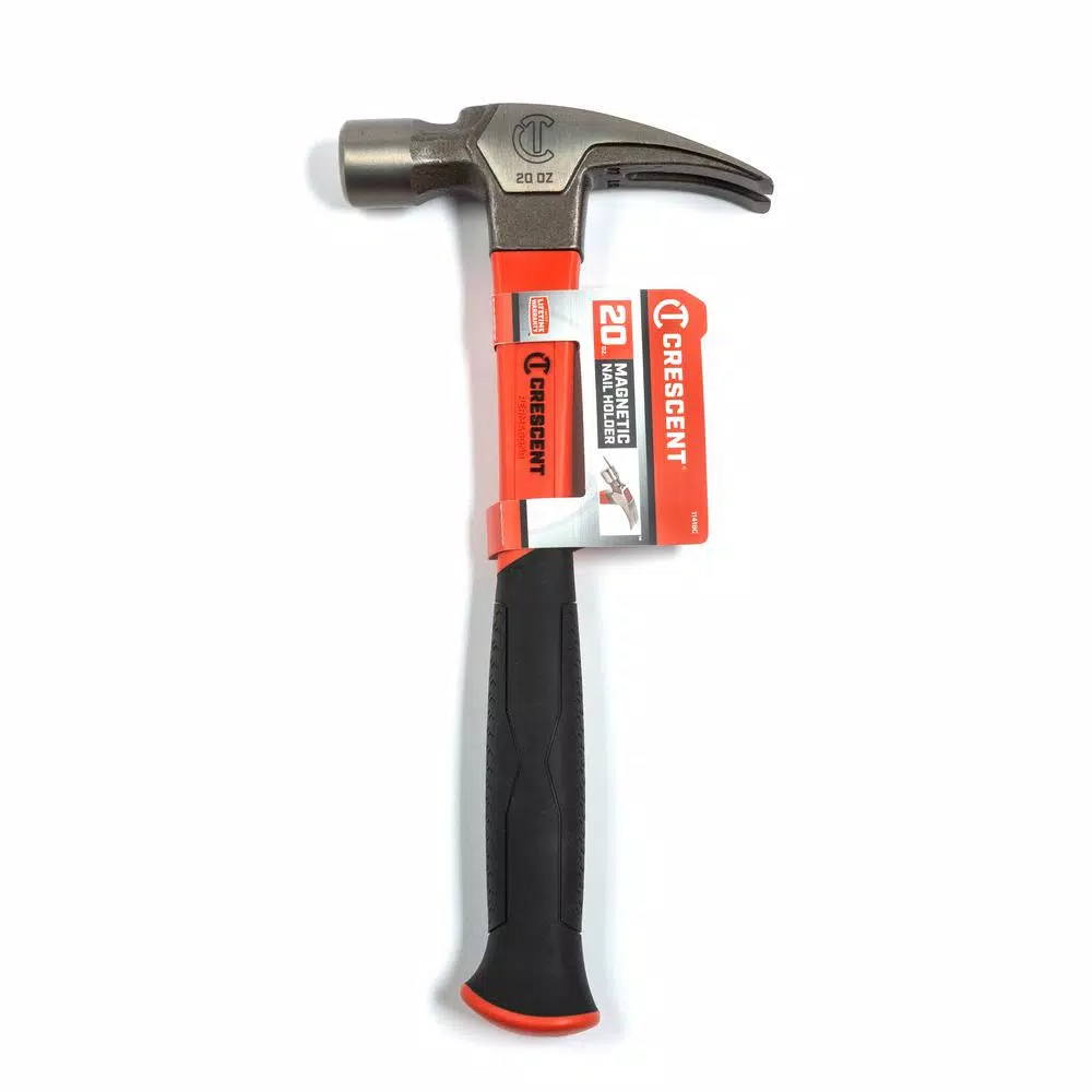 Crescent 20 oz. Fiberglass Rip Claw Hammer with Polished Forged Steel Head