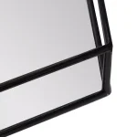 Kate and Laurel Felicia Black Hexagon Mirrored Metal Decorative Tray thumbnail 3