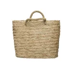 3R Studios Handwoven Seagrass Decorative Wall Baskets, Oval Wicker Storage Set of 2, Beige thumbnail 3