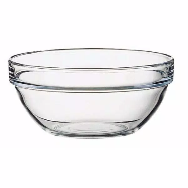 Luminarc Stackable Clear Glass Mixing Bowls Set, 10-Piece Assorted Sizes