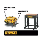 DEWALT 13 in. Corded Planer with Bonus Stand, 15 Amp, 20,000 RPM thumbnail 2