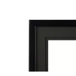 Pinnacle Gallery Solutions 8 x 19 in. Black Wood Floater Picture Frame with 5 x 7 in. Double Opening Mat thumbnail 2