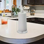 Mind Reader Silver Galvanized Steel Freestanding Paper Towel Holder - Multi-Purpose Countertop Stand thumbnail 1