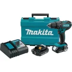 Makita 18V LXT Cordless 1/2 in. Compact Hammer Driver Drill Kit with Two 2.0 Ah Batteries, Charger, and Case thumbnail 1