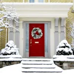 Fraser Hill Farm 24 in. Artificial Christmas Wreath with Snow Flocking, Pinecones, and Red Berries thumbnail 4