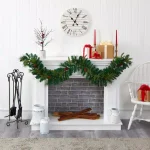 Nearly Natural 6 ft. Pre-lit Mixed Pine and Pinecone Artificial Garland with 35 LED Lights thumbnail 4