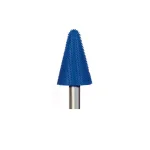 Foredom Typhoon Tapered Tungsten Carbide Wood Carving Bur, 1/4 in. Shank, Blue Fine Grit thumbnail 1