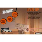 Johnson 3-Beam Magnetic Torpedo Laser Level with Anodized Aluminum Frame thumbnail 3